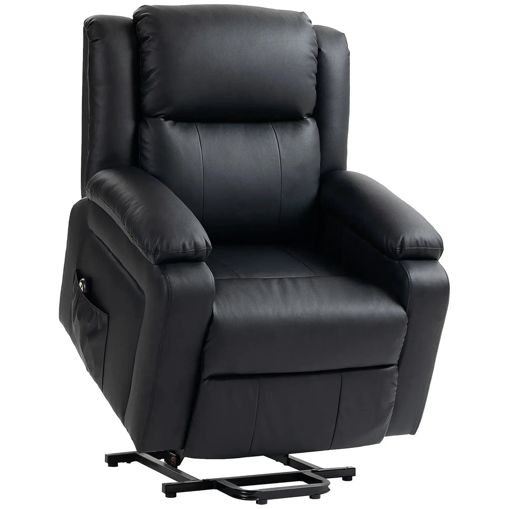 Aosom Faux Leather Upholstered Power Lift Recliner Chair, image 21