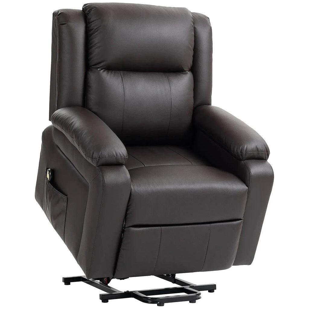 Faux Leather Upholstered Power Lift Recliner Chair - Available in 3 Colours