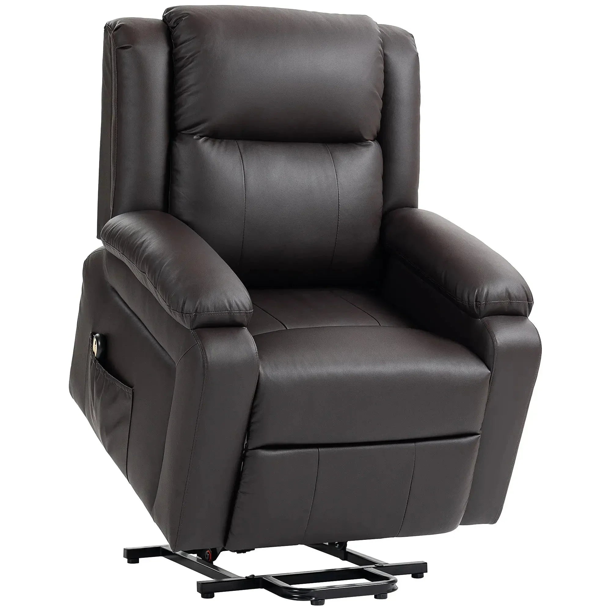 Faux Leather Upholstered Power Lift Recliner Chair - Available in 3 Colours