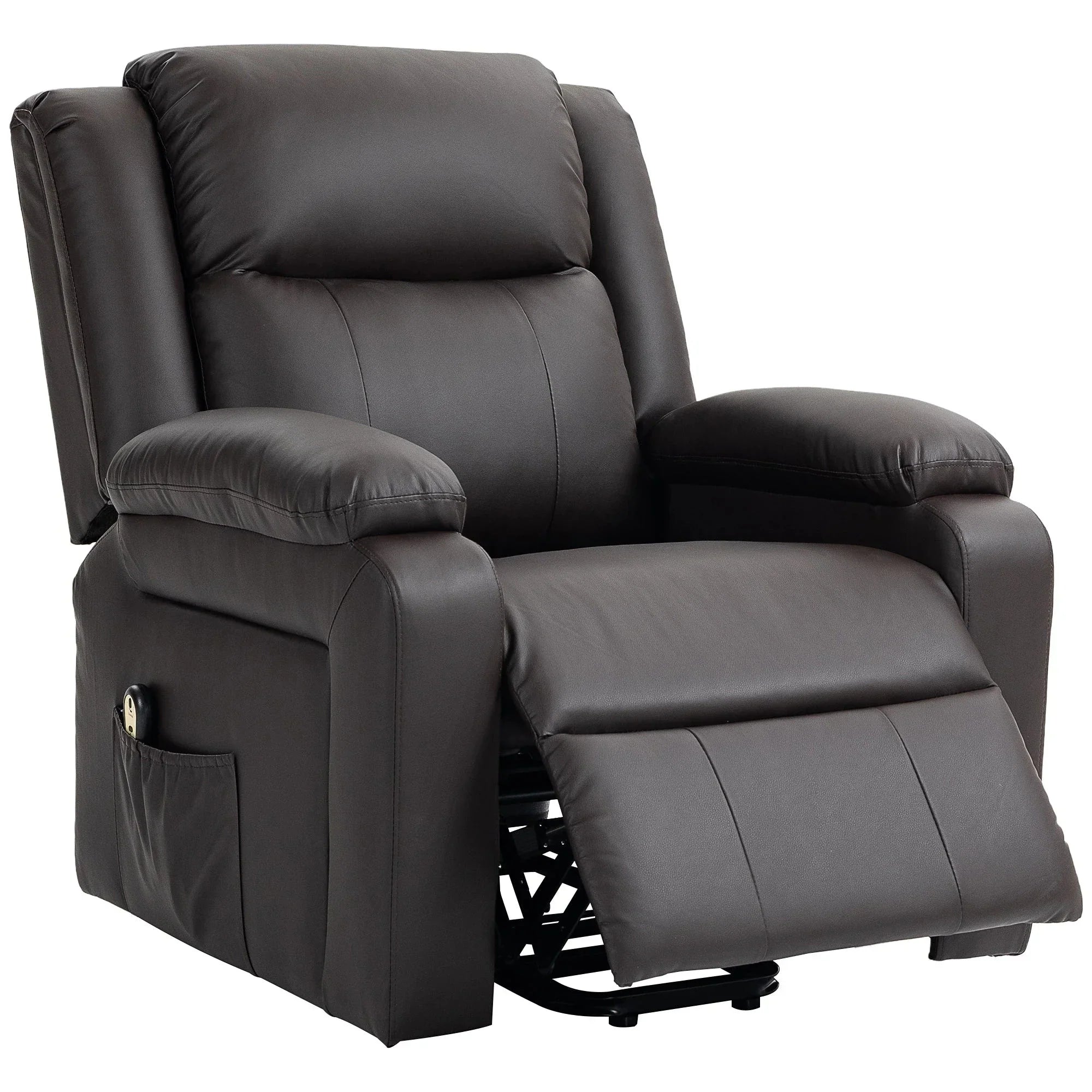 Faux Leather Upholstered Power Lift Recliner Chair - Available in 3 Colours
