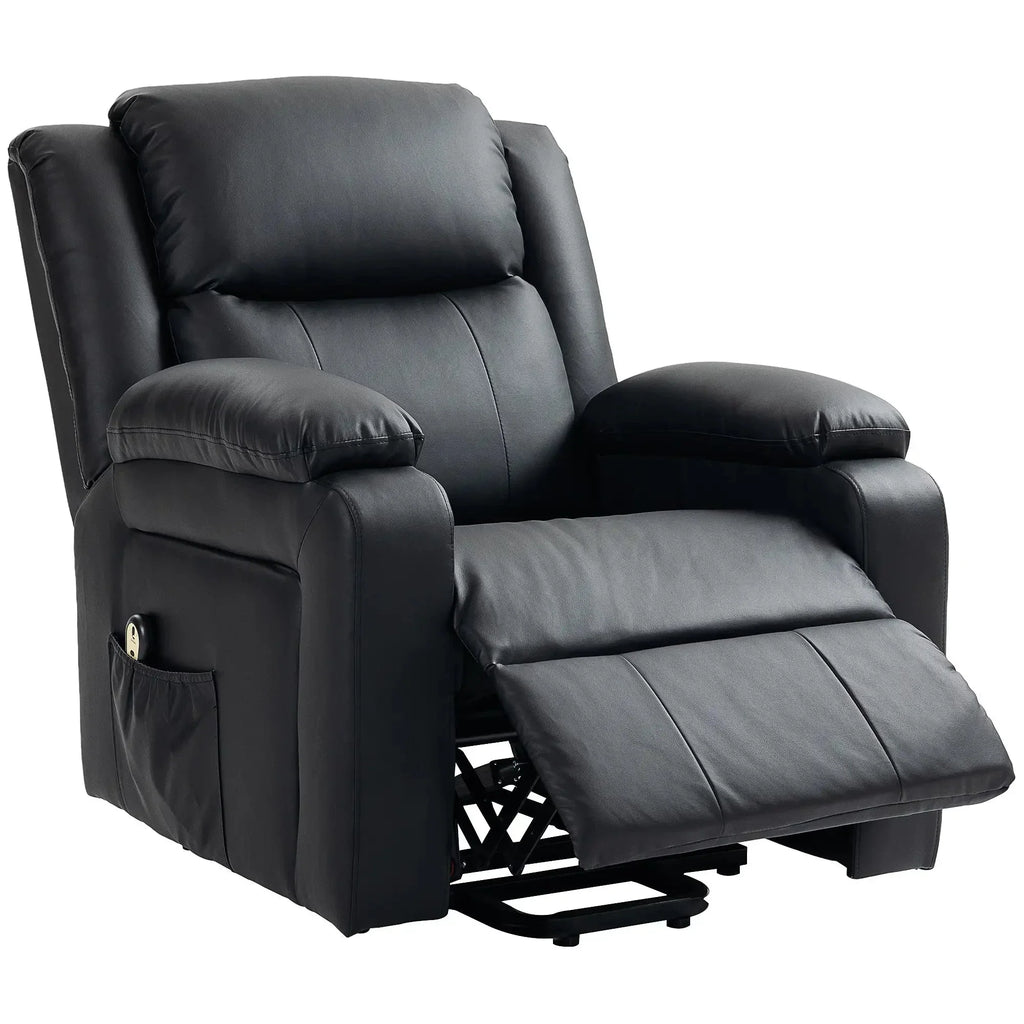 Faux Leather Upholstered Power Lift Recliner Chair - Available in 3 Colours