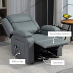 Faux Leather Upholstered Power Lift Recliner Chair - Available in 3 Colours