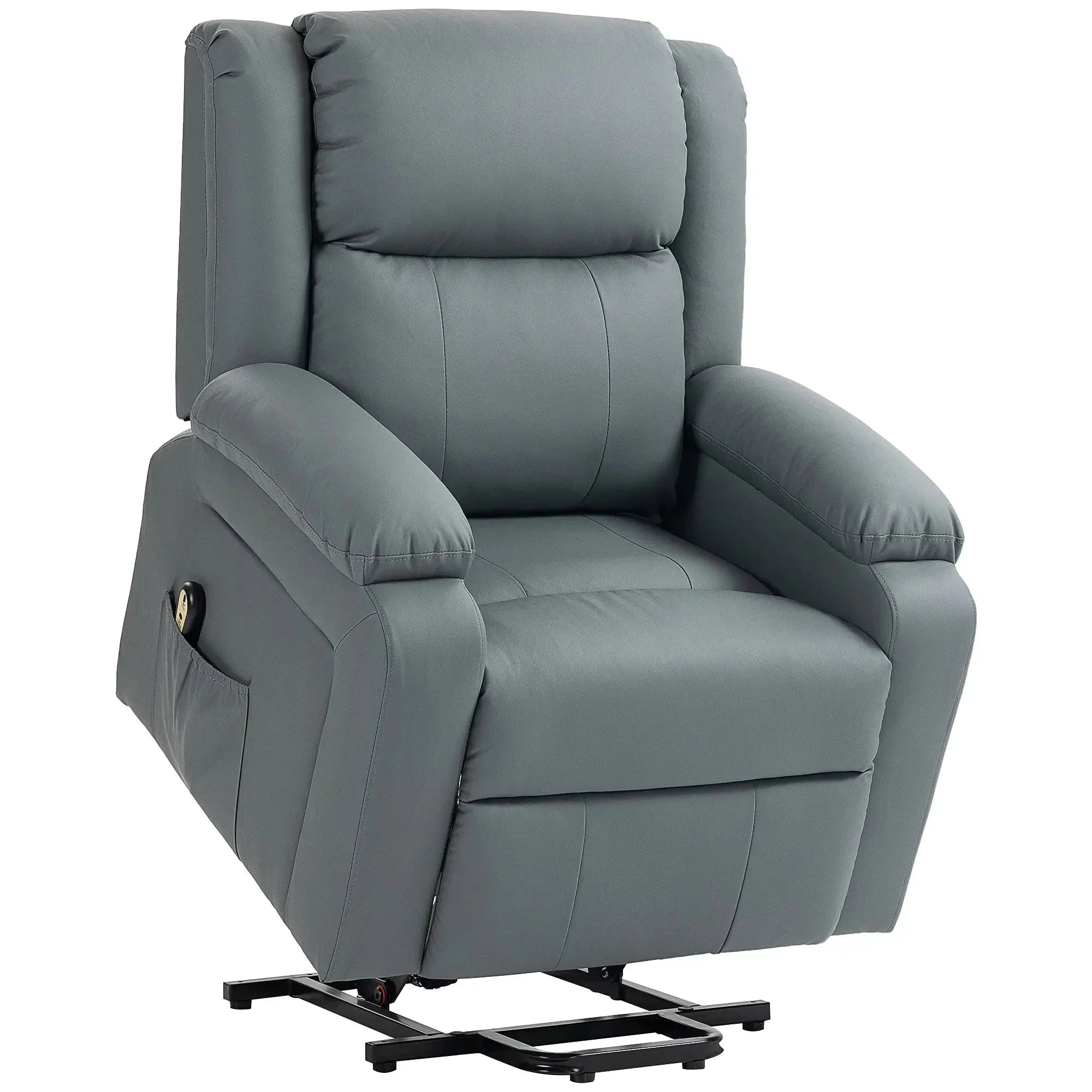 Faux Leather Upholstered Power Lift Recliner Chair - Available in 3 Colours