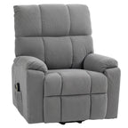 Microfibre Upholstered Power Lift Recliner Chair in Grey