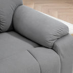 Microfibre Upholstered Power Lift Recliner Chair in Grey