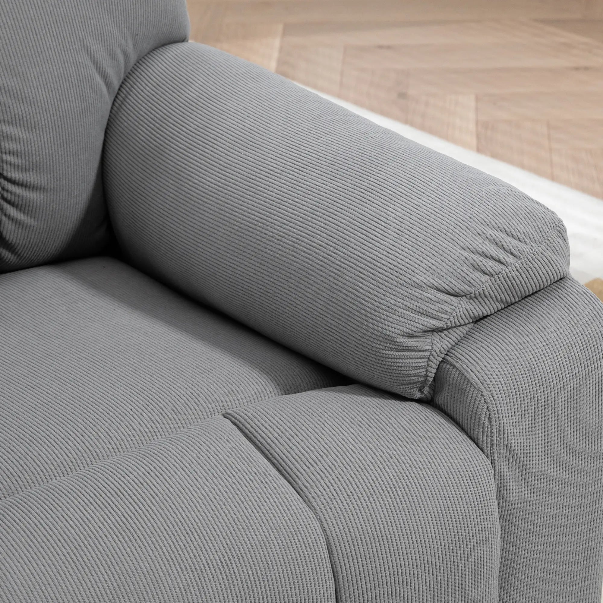 Microfibre Upholstered Power Lift Recliner Chair in Grey