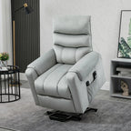 Power Massage Lift Recliner Chair with 8 Vibration Points in Grey