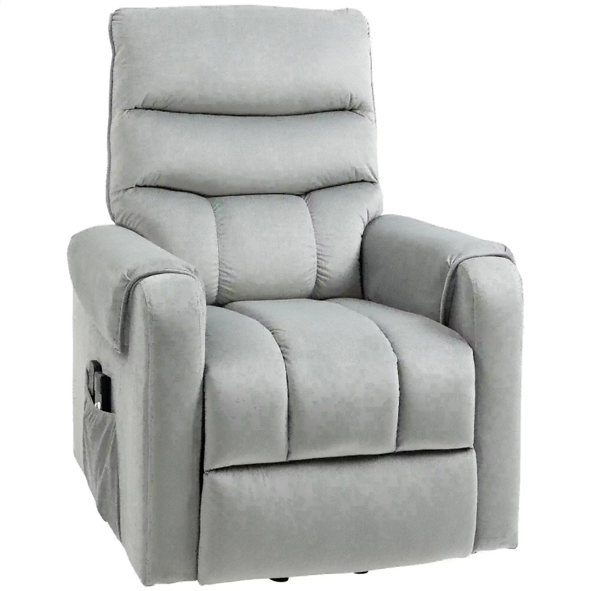 Power Massage Lift Recliner Chair with 8 Vibration Points in Grey
