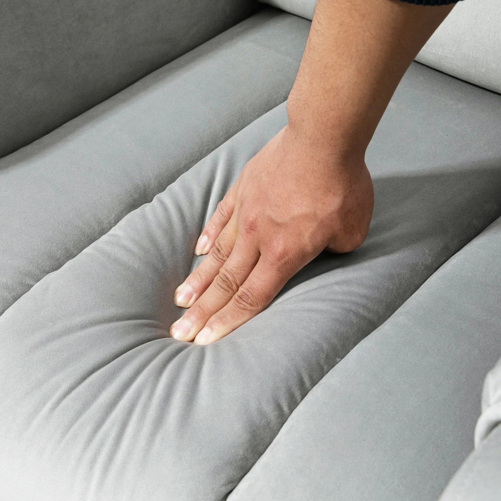 Power Massage Lift Recliner Chair with 8 Vibration Points in Grey