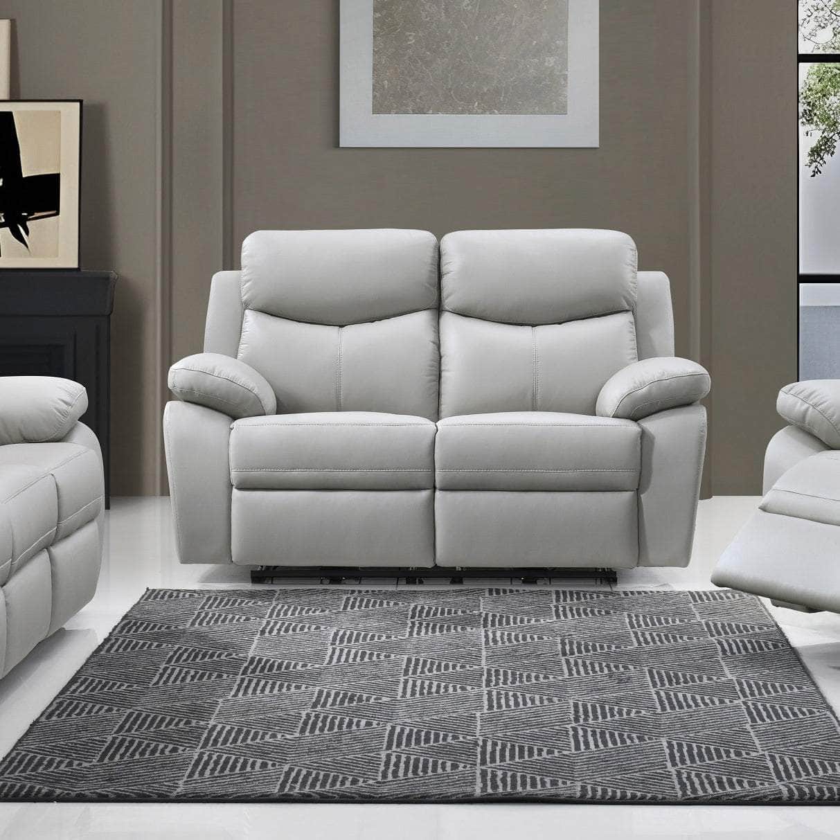 Beaumont Power Reclining Living Room Collection in Leather Match
