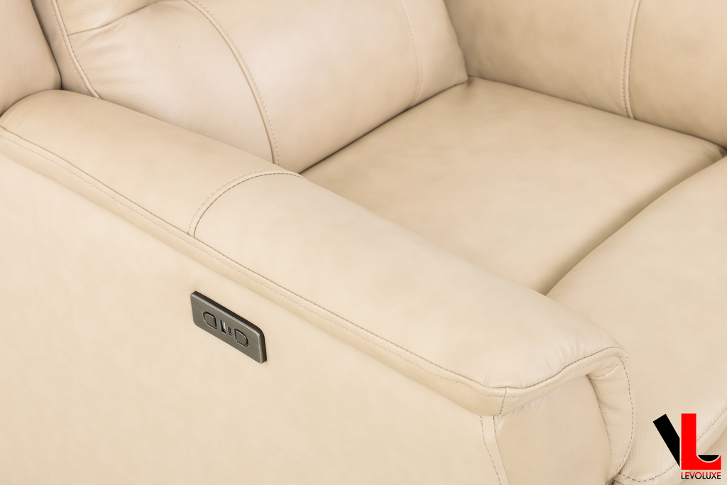 Carter 35" Power Reclining Chair in Leather Match - Available in 2 Colours