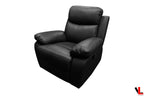 Aveon 38.5" Pillow Top Arm Reclining Chair in Leather Match - Available in 2 Colours