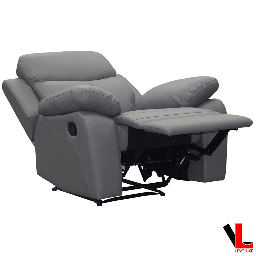 Levoluxe Aveon 38.5" Pillow Top Arm Reclining Chair in Leather Match, image 4