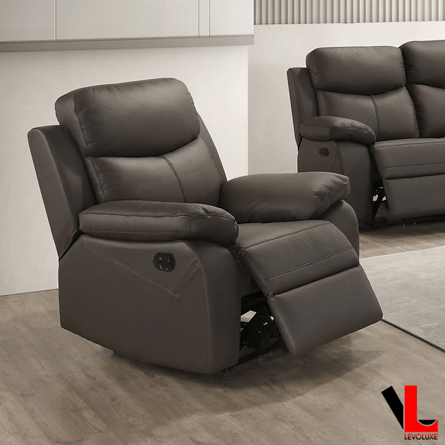 Levoluxe Aveon 38.5" Pillow Top Arm Reclining Chair in Leather Match, image 8