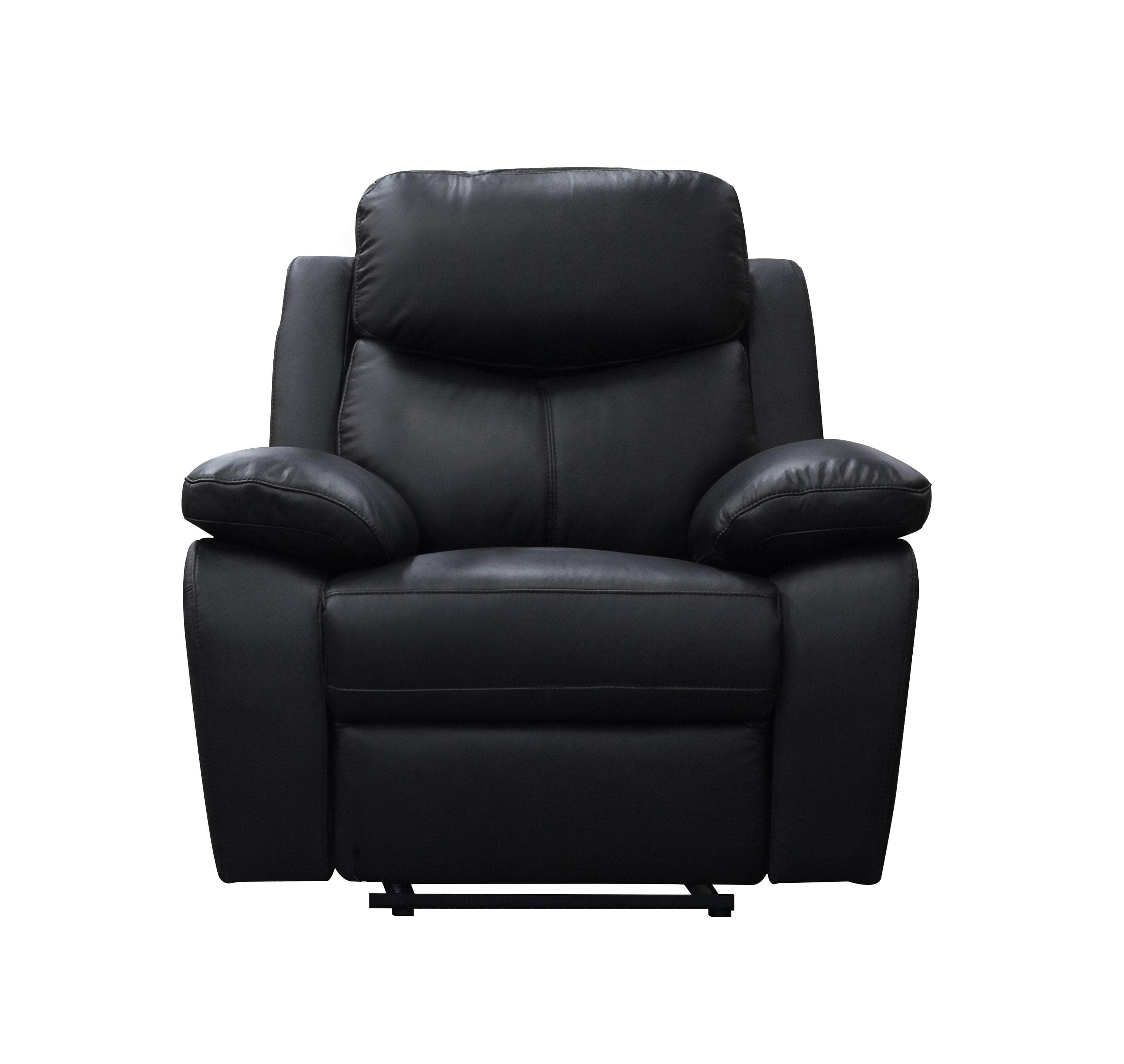 Aveon 38.5" Pillow Top Arm Reclining Chair in Leather Match - Available in 2 Colours