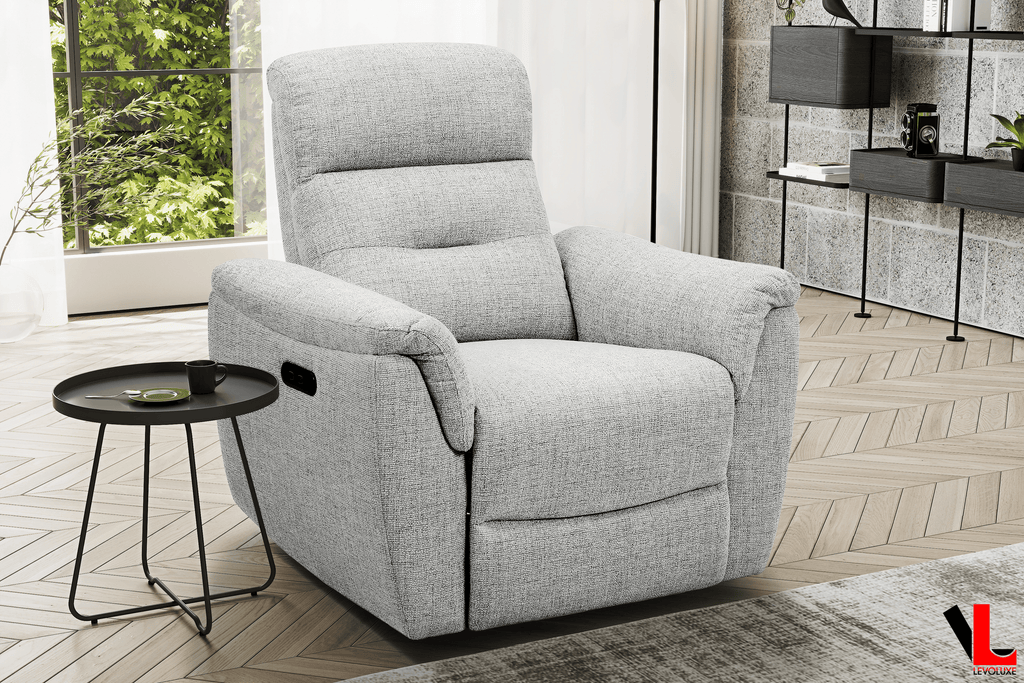 Cain 36" Power Reclining Chair in Weave Fabric - Available in 2 Colours