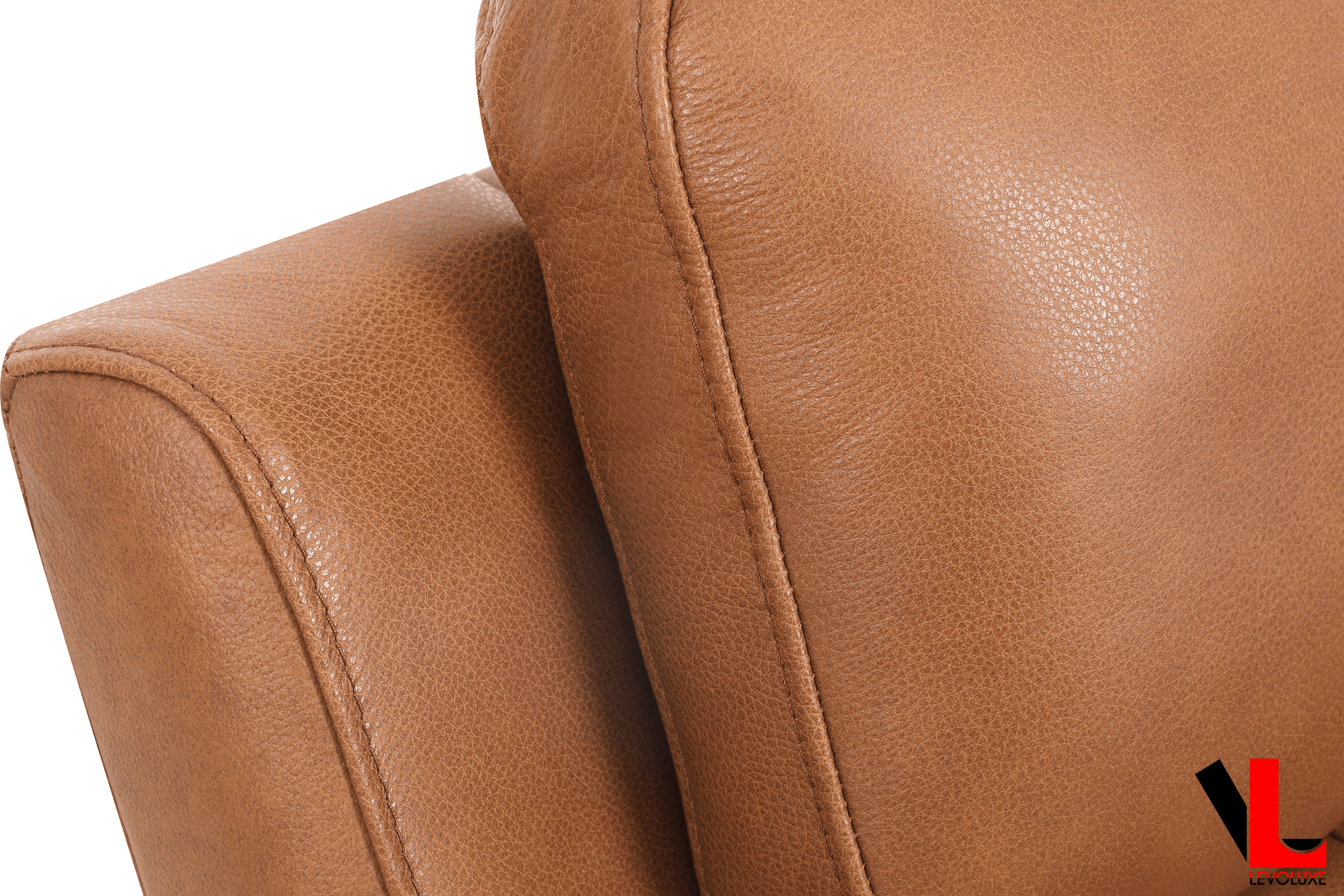Cavron 37" Power Glider Reclining Chair with Power Headrest in Cognac Leather Match