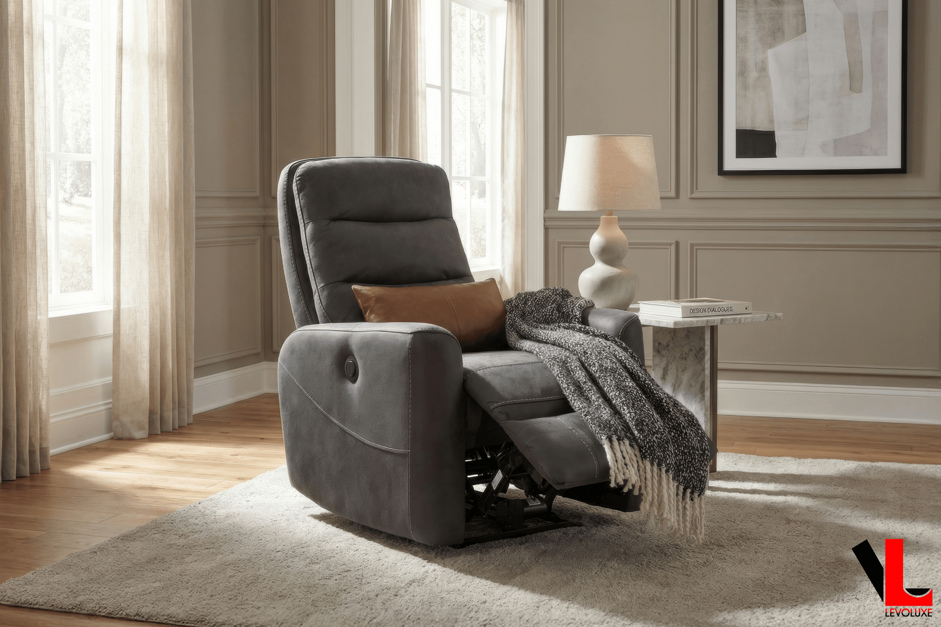 Levoluxe Chair Cole 31" Power Reclining Chair - Available in 2 Colours