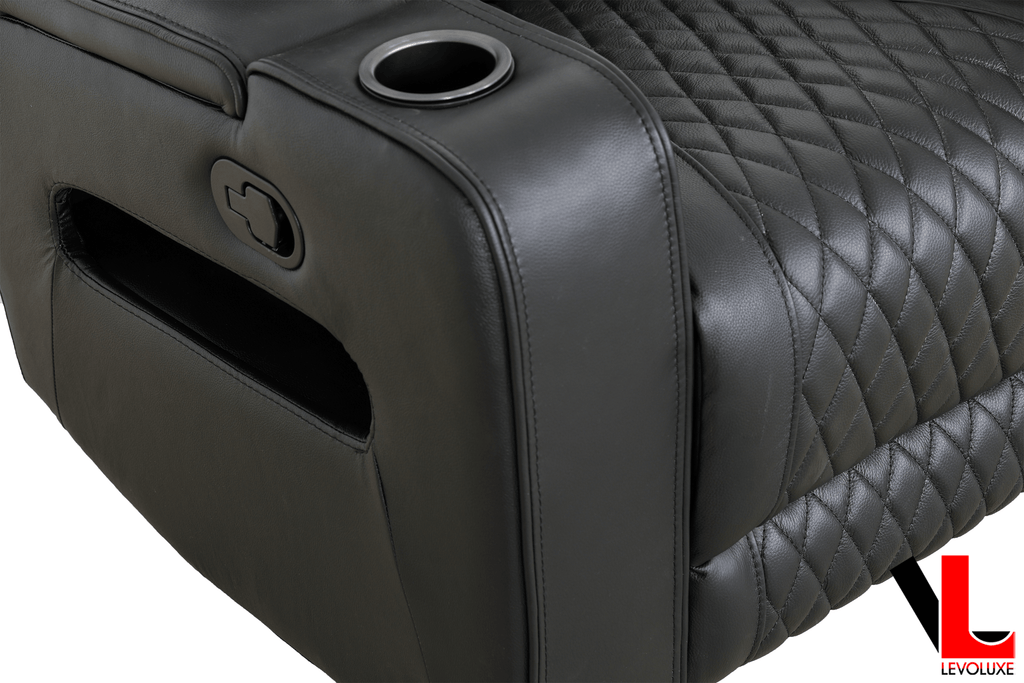 Levoluxe Chair Colton 37" Leather Match Swivel Glider Reclining Chair - Available in 2 Colours