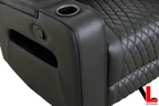 Levoluxe Chair Colton 37" Leather Match Swivel Glider Reclining Chair - Available in 2 Colours