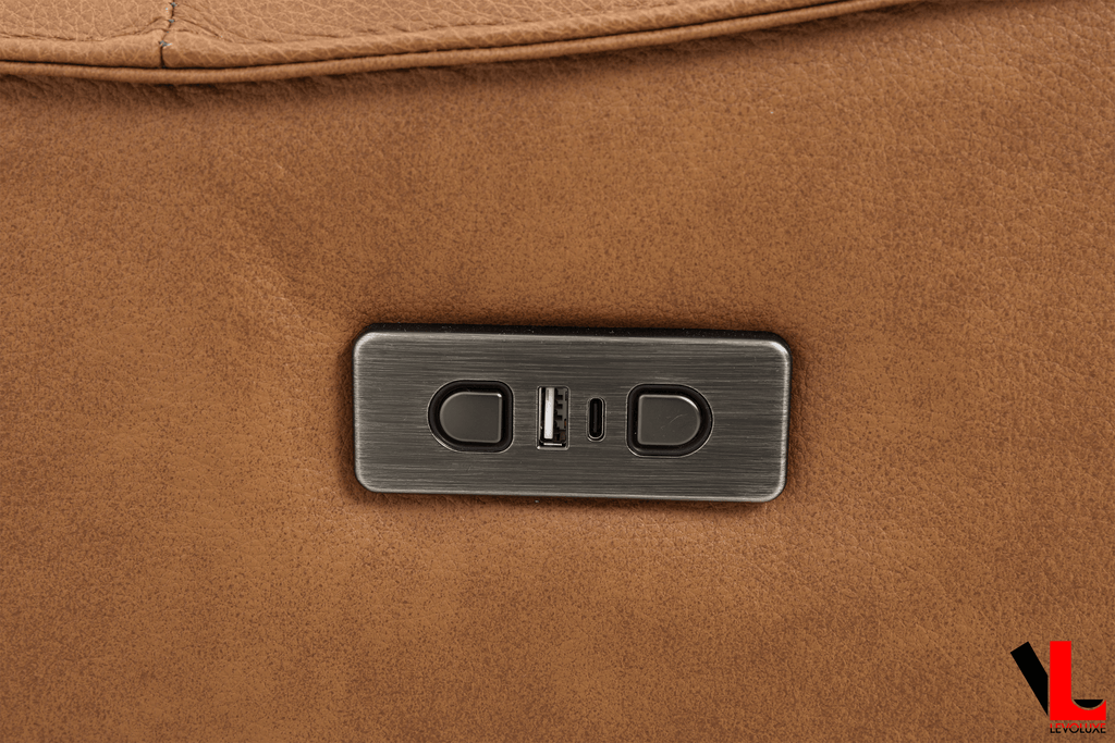 Levoluxe Chair Conrad 36" Zero Gravity Power Reclining Chair in Leather Match - Available in 2 Colours