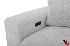 Levoluxe Chair Galveston 58.5" Power Sliding Chair in Chelsea Arctic