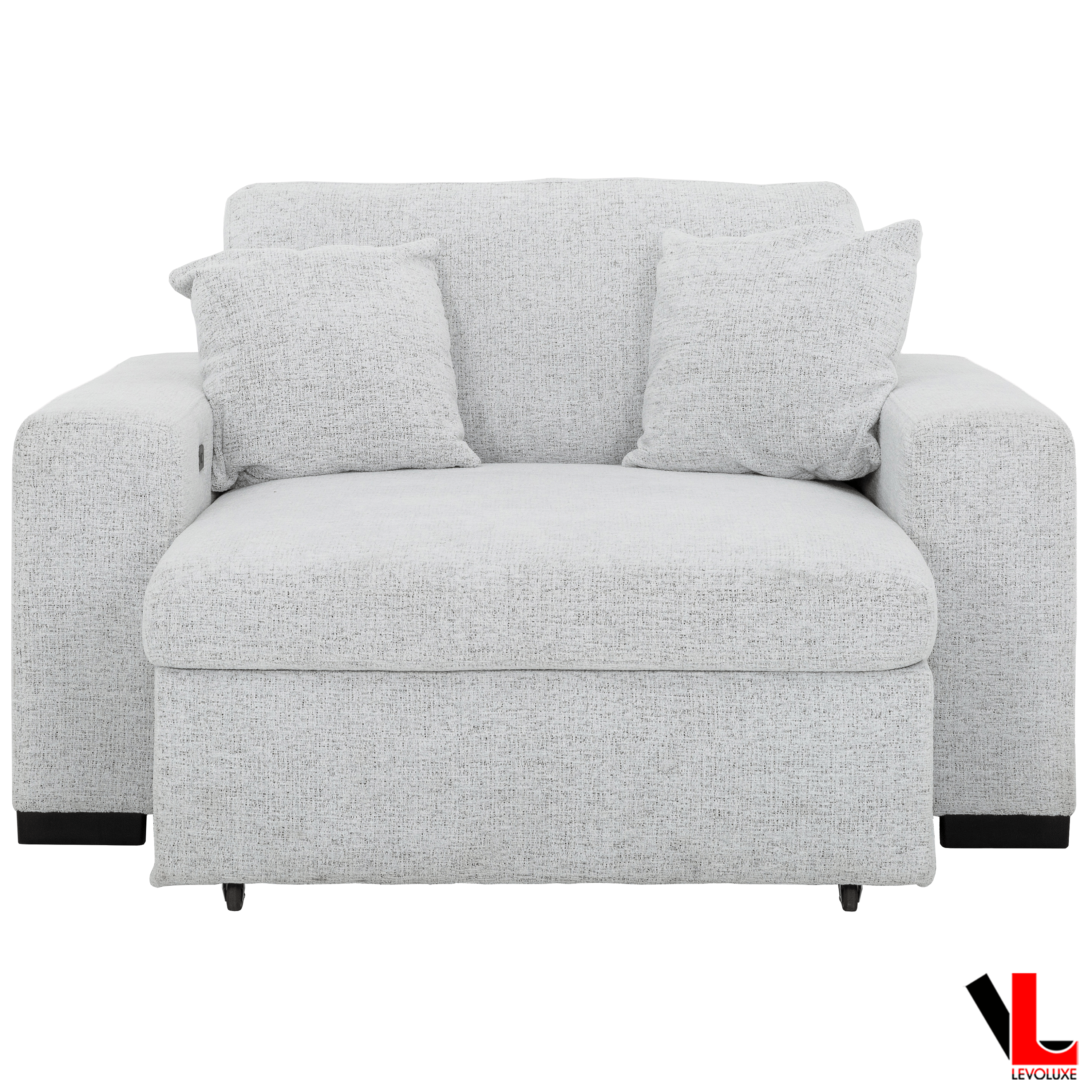 Levoluxe Chair Galveston 58.5" Power Sliding Chair in Chelsea Arctic