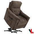 Levoluxe Chair Ladon 34" Power Lift Reclining Chair in Bayside Brown