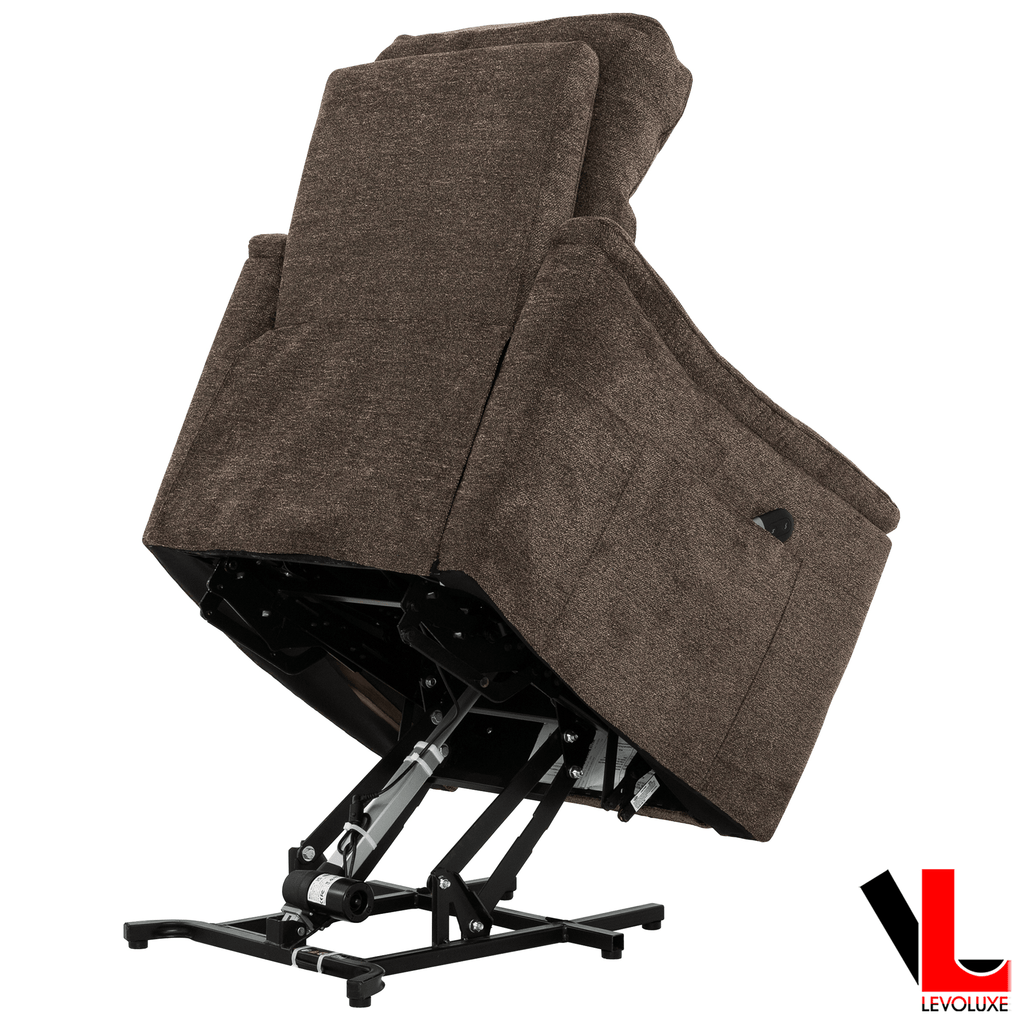 Levoluxe Chair Ladon 34" Power Lift Reclining Chair in Bayside Brown