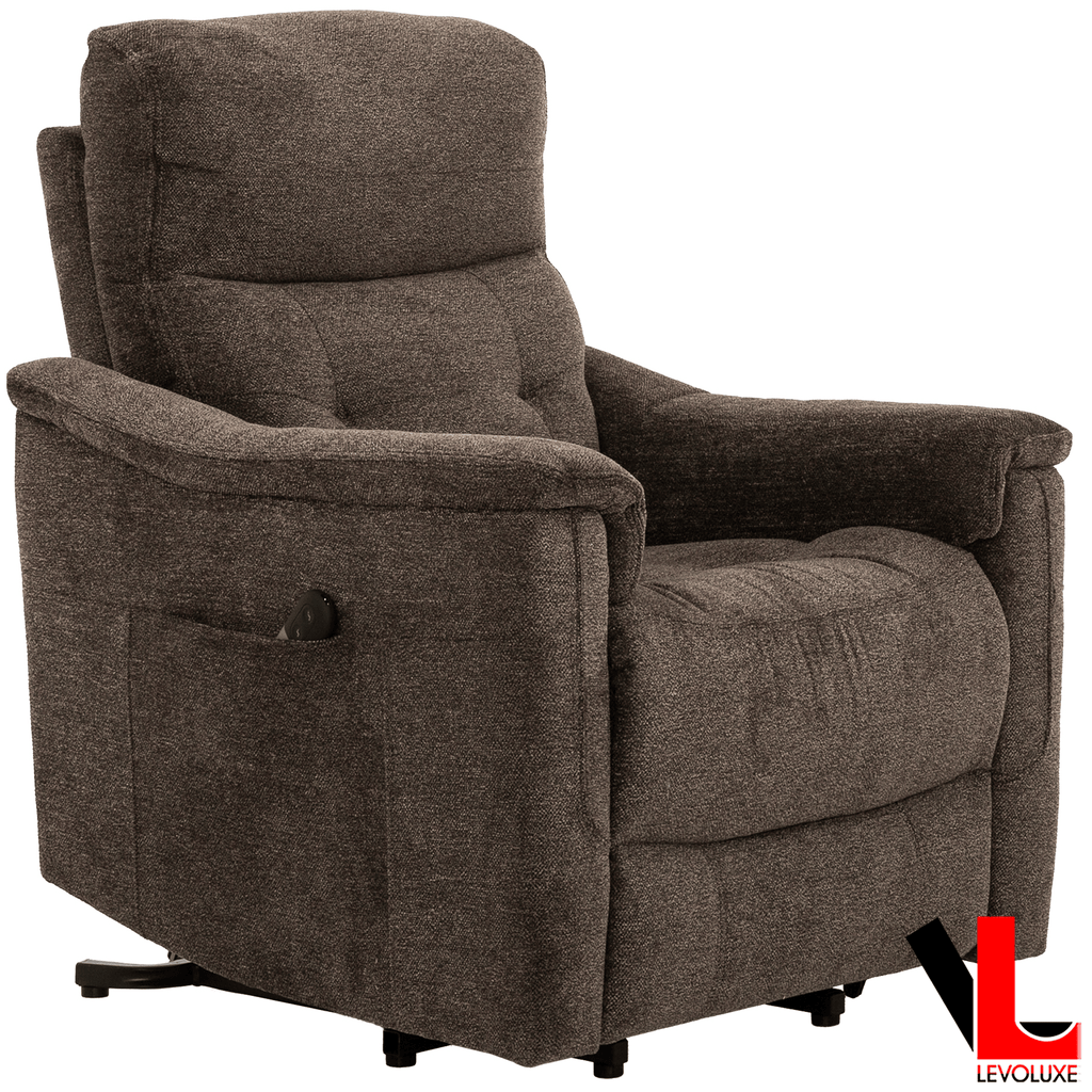 Levoluxe Chair Ladon 34" Power Lift Reclining Chair in Bayside Brown