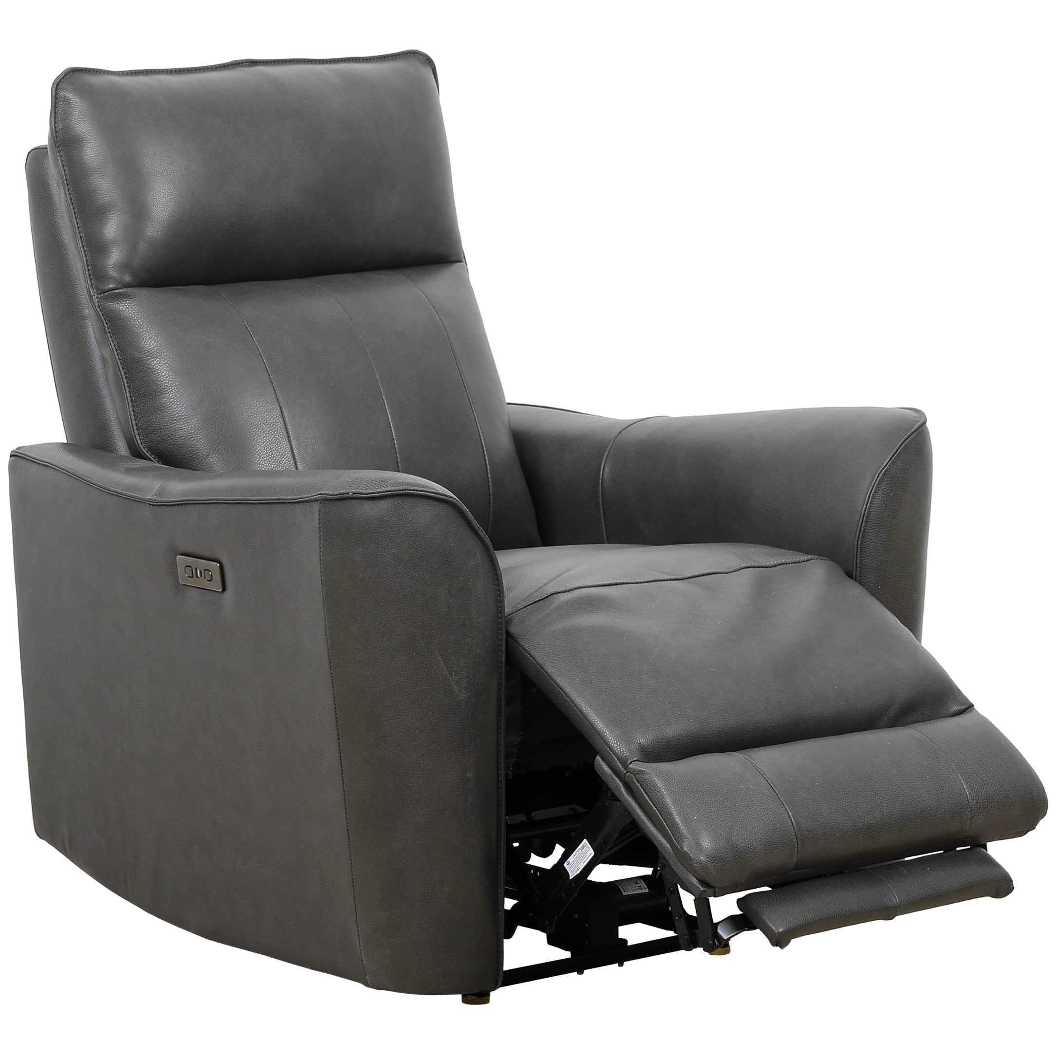 Levoluxe Chair Palermo Grey Conrad 36" Zero Gravity Power Reclining Chair in Leather Match - Available in 2 Colours
