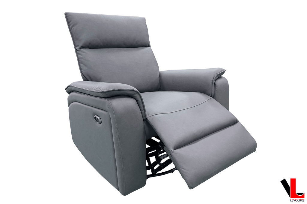 Sereno 36" Jaxxon Smoke Power Swivel Glider Reclining Chair