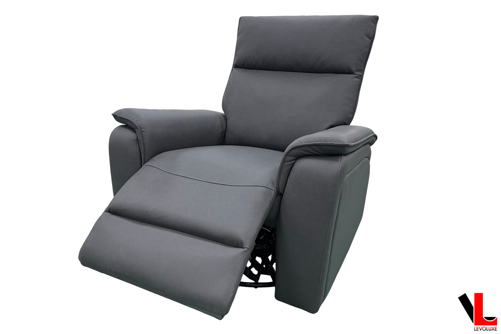 Sereno 36" Jaxxon Smoke Power Swivel Glider Reclining Chair