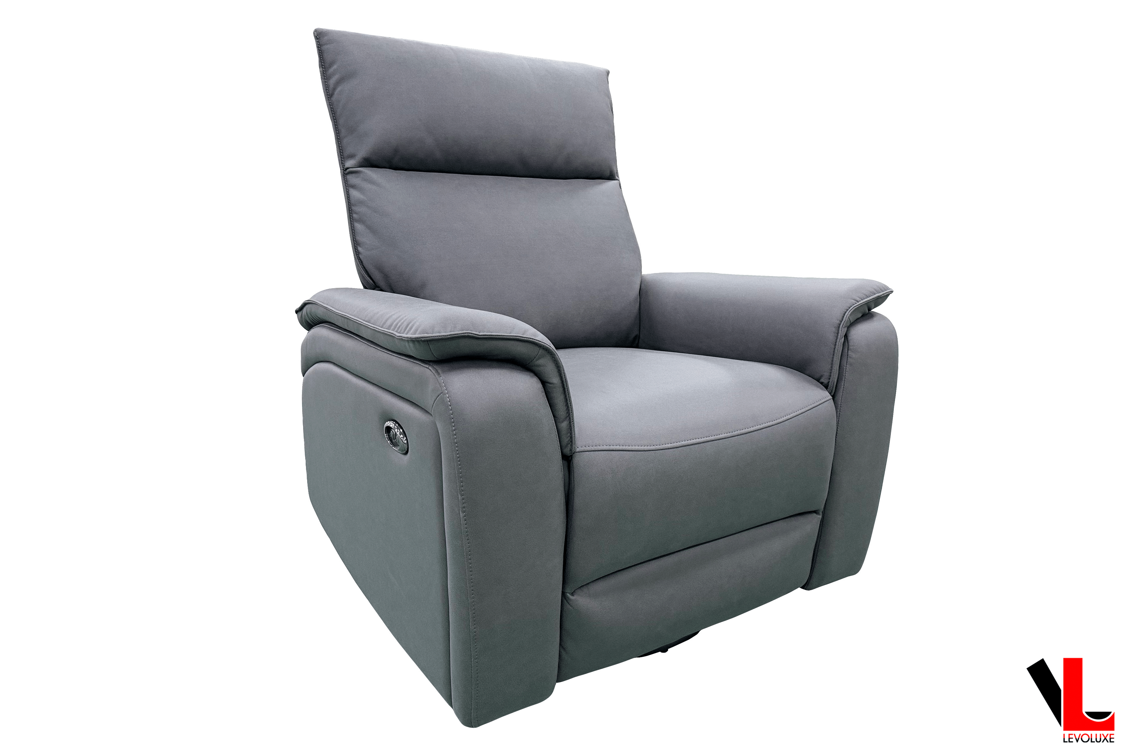 Sereno 36" Jaxxon Smoke Power Swivel Glider Reclining Chair