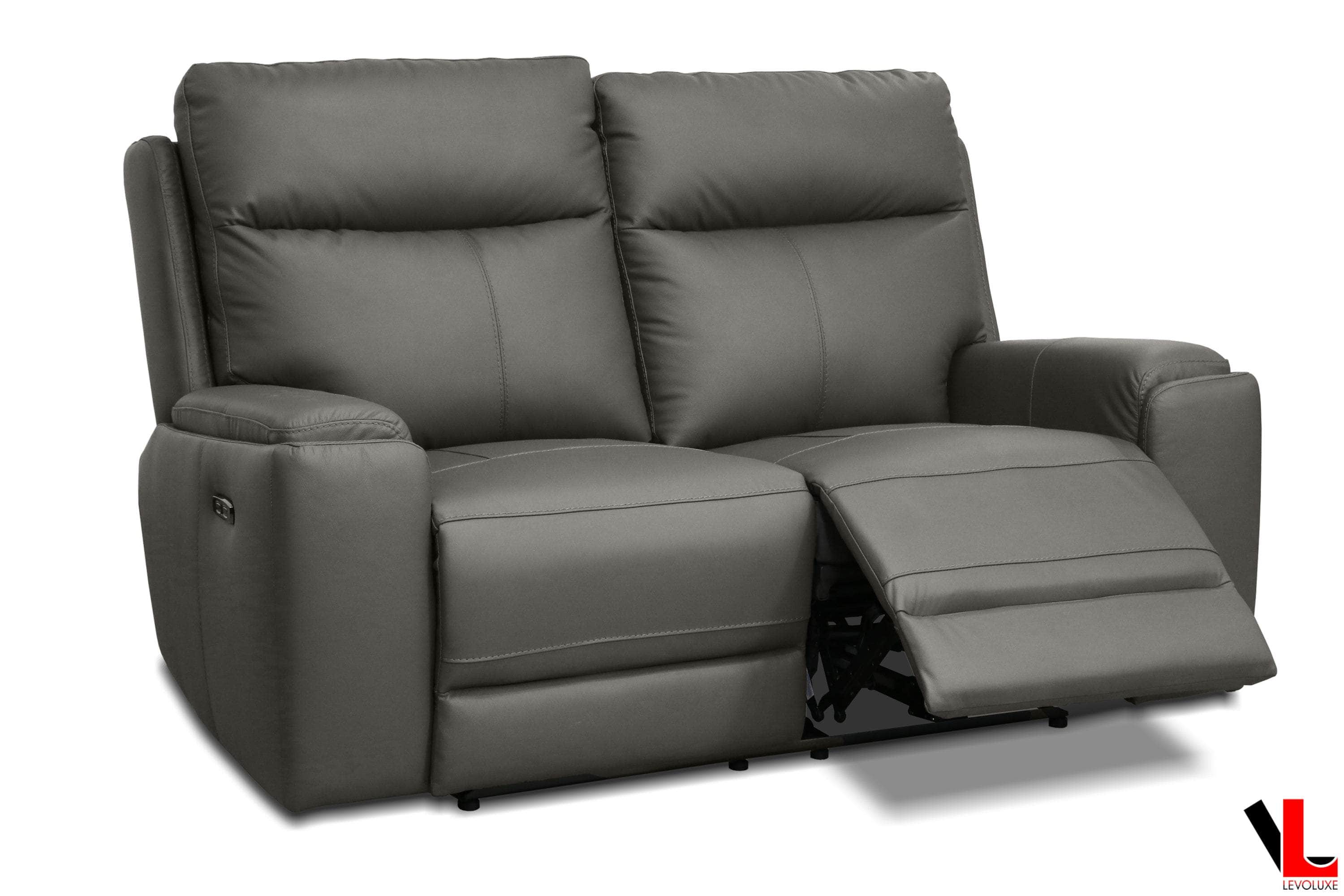 Arlo 64.2" Power Reclining Loveseat with Power Headrest in Leather Match - Available in 2 Colours