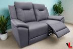 Avante 66" Jaxxon Steel Power Reclining 2 Seater Loveseat