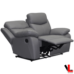 Levoluxe Loveseat Aveon 62" Pillow Top Arm Reclining Loveseat in Leather Match - Available in 3 Colours