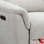 Cain 57" Power Reclining Loveseat in Weave Fabric - Available in 2 Colours