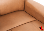 Cavron 58" Power Reclining 2 Seater Loveseat with Power Headrests in Cognac Leather Match