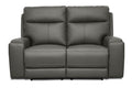 Arlo 64.2" Power Reclining Loveseat with Power Headrest in Leather Match - Available in 2 Colours