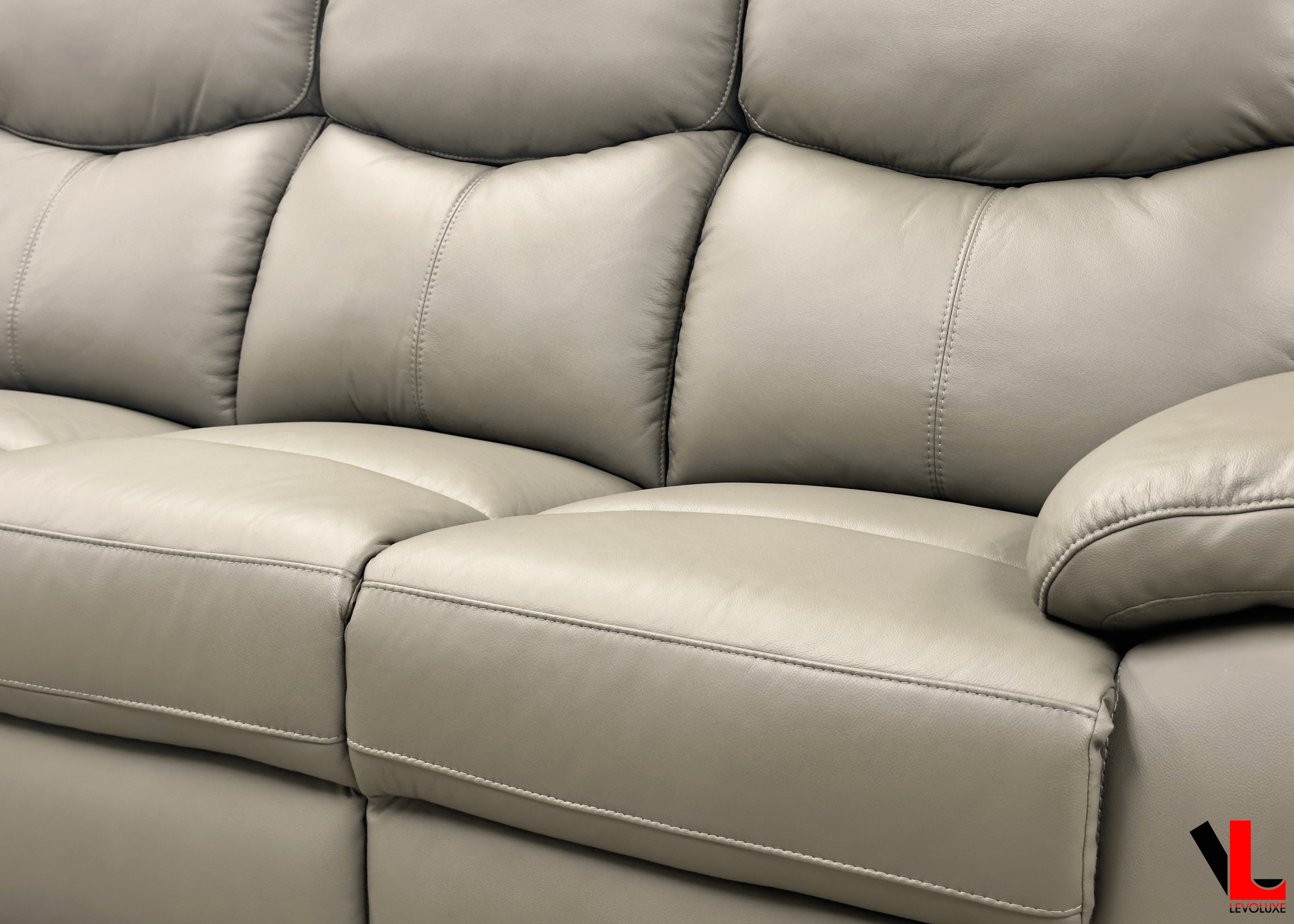 Levoluxe Sofa Aveon 83" Pillow Top Arm Reclining Sofa in Leather Match - Available in 2 Colours
