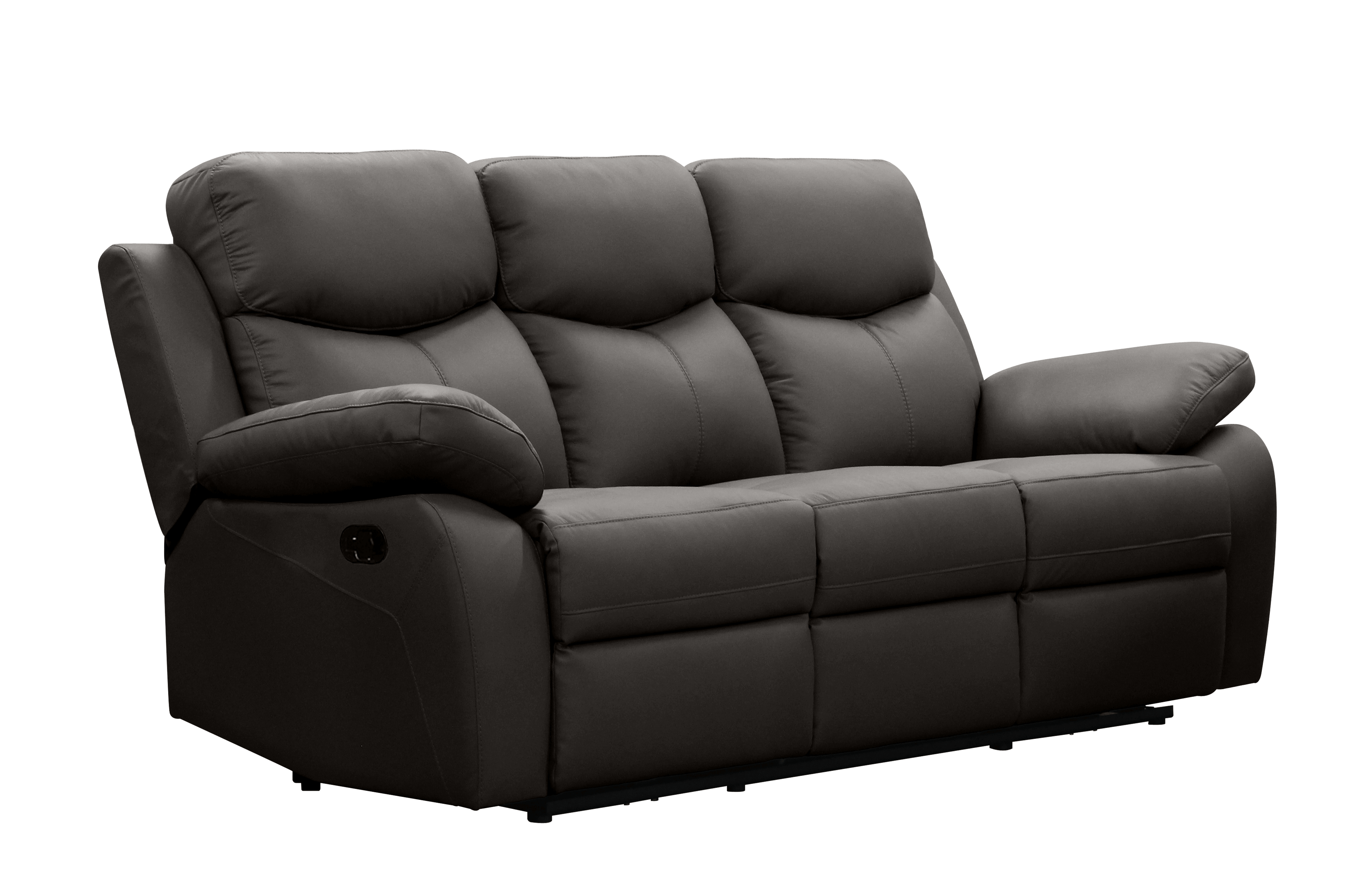 Levoluxe Sofa Brown Aveon 83" Pillow Top Arm Reclining Sofa in Leather Match - Available in 3 Colours