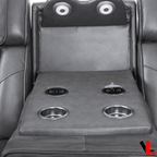 Levoluxe Colton 78" Leather Match Power Reclining 3 Seater Sofa with 2 Power Headrests, Cupholders, Storage and Drop Down Tray, image 20
