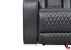 Levoluxe Colton 78" Leather Match Power Reclining 3 Seater Sofa with 2 Power Headrests, Cupholders, Storage and Drop Down Tray, image 8