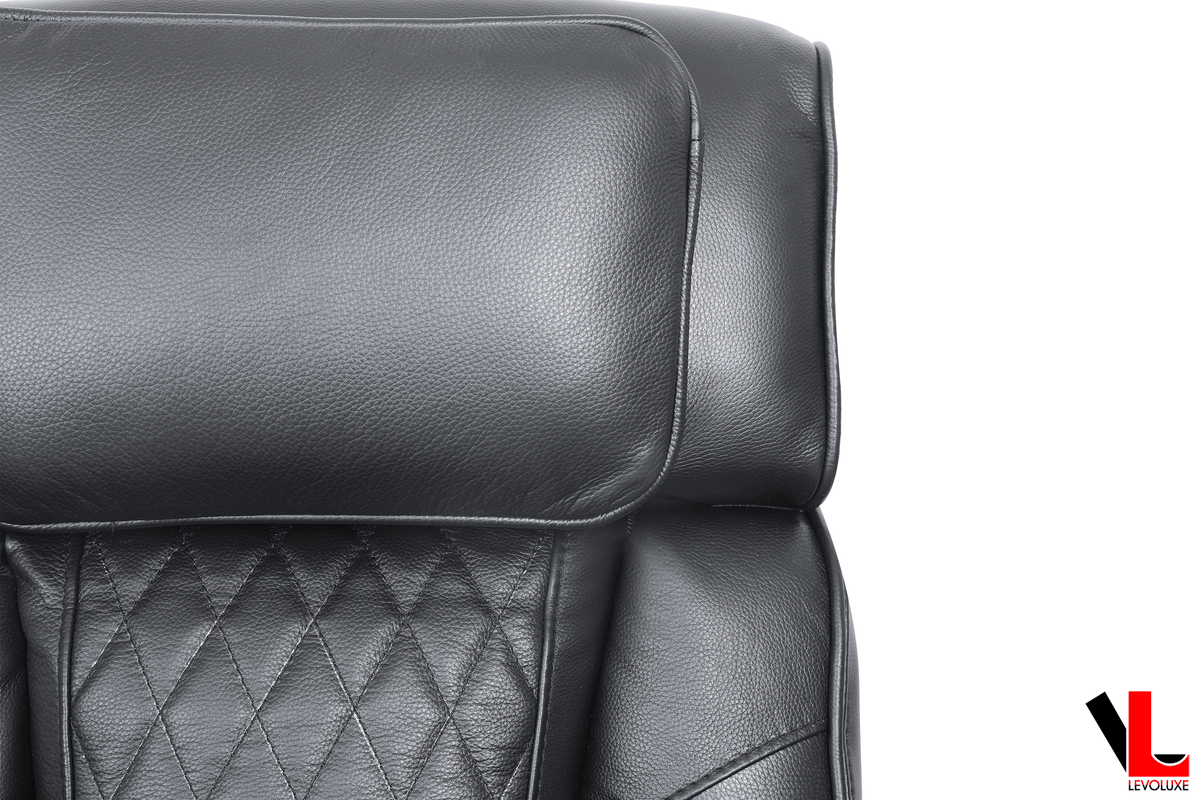 Levoluxe Colton 78" Leather Match Power Reclining 3 Seater Sofa with 2 Power Headrests, Cupholders, Storage and Drop Down Tray, image 10