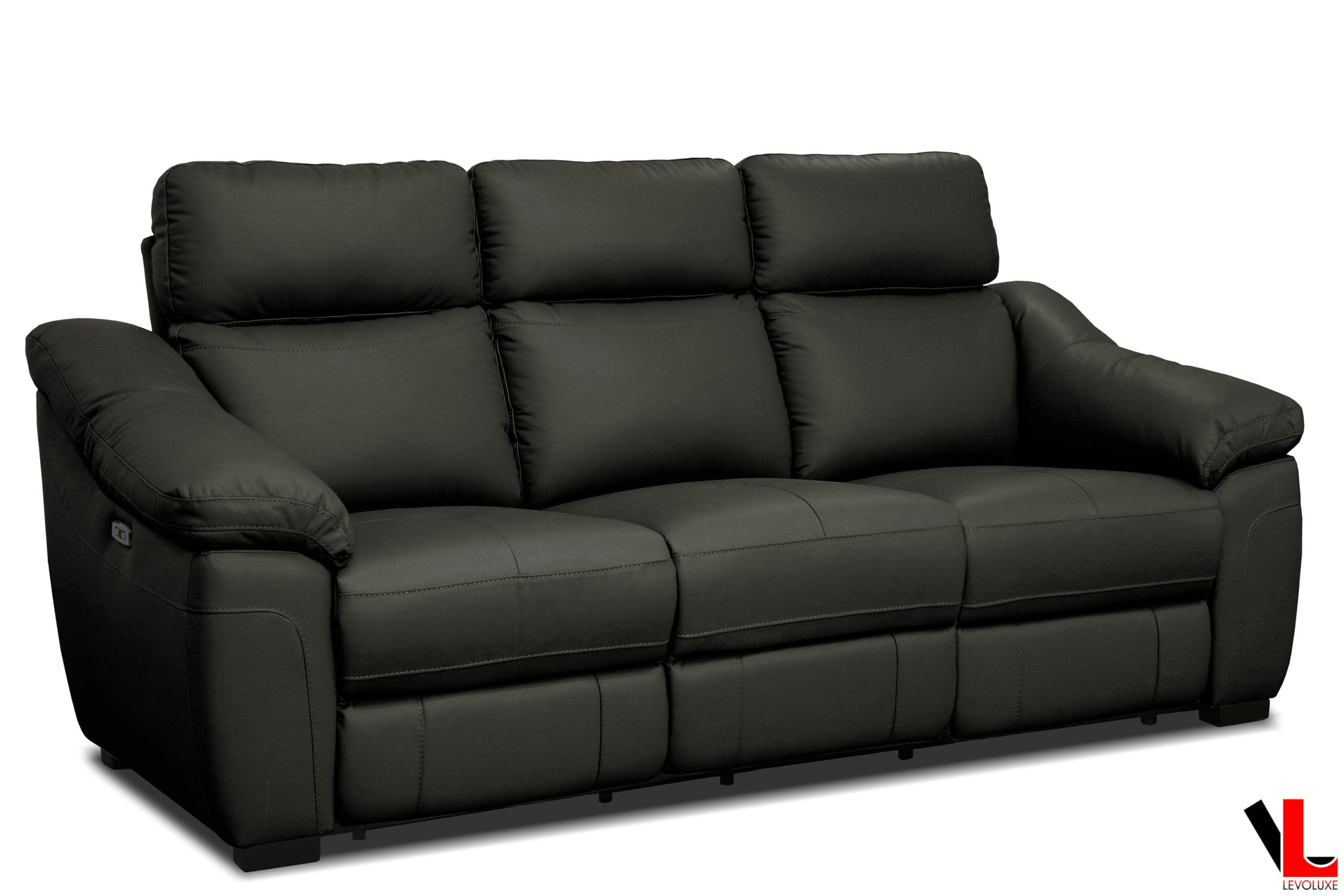 Maverick 86.2" Power Reclining Sofa with Power Headrest in Dark Chocolate Leather Match