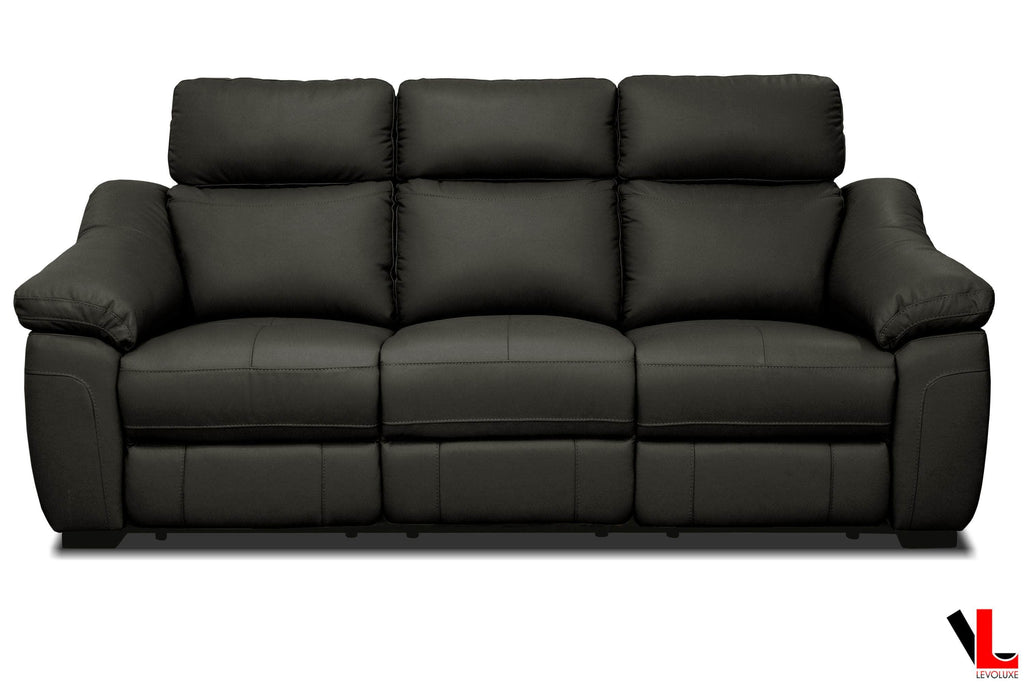 Maverick 86.2" Power Reclining Sofa with Power Headrest in Dark Chocolate Leather Match