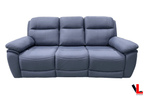 Regent 83" Jaxxon Blue Power Reclining 3 Seater Sofa with Power Headrests