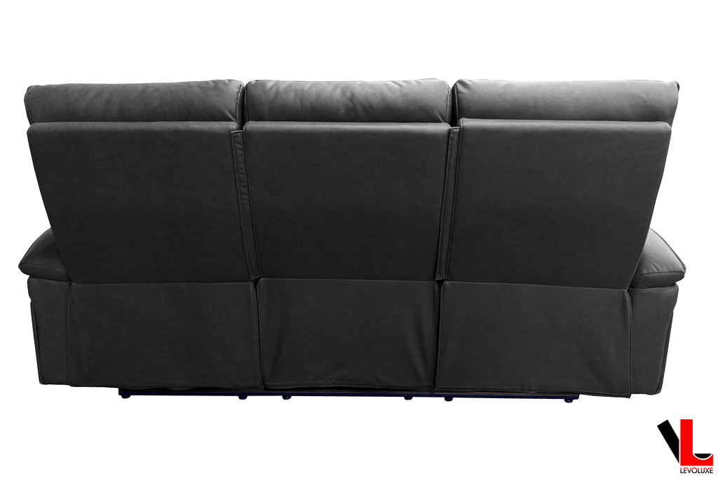 Sereno 78" Reclining 3 Seater Sofa in Jaxxon Smoke