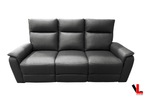 Sereno 78" Reclining 3 Seater Sofa in Jaxxon Smoke